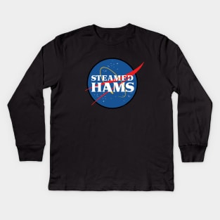 Steamed Space Hams Kids Long Sleeve T-Shirt